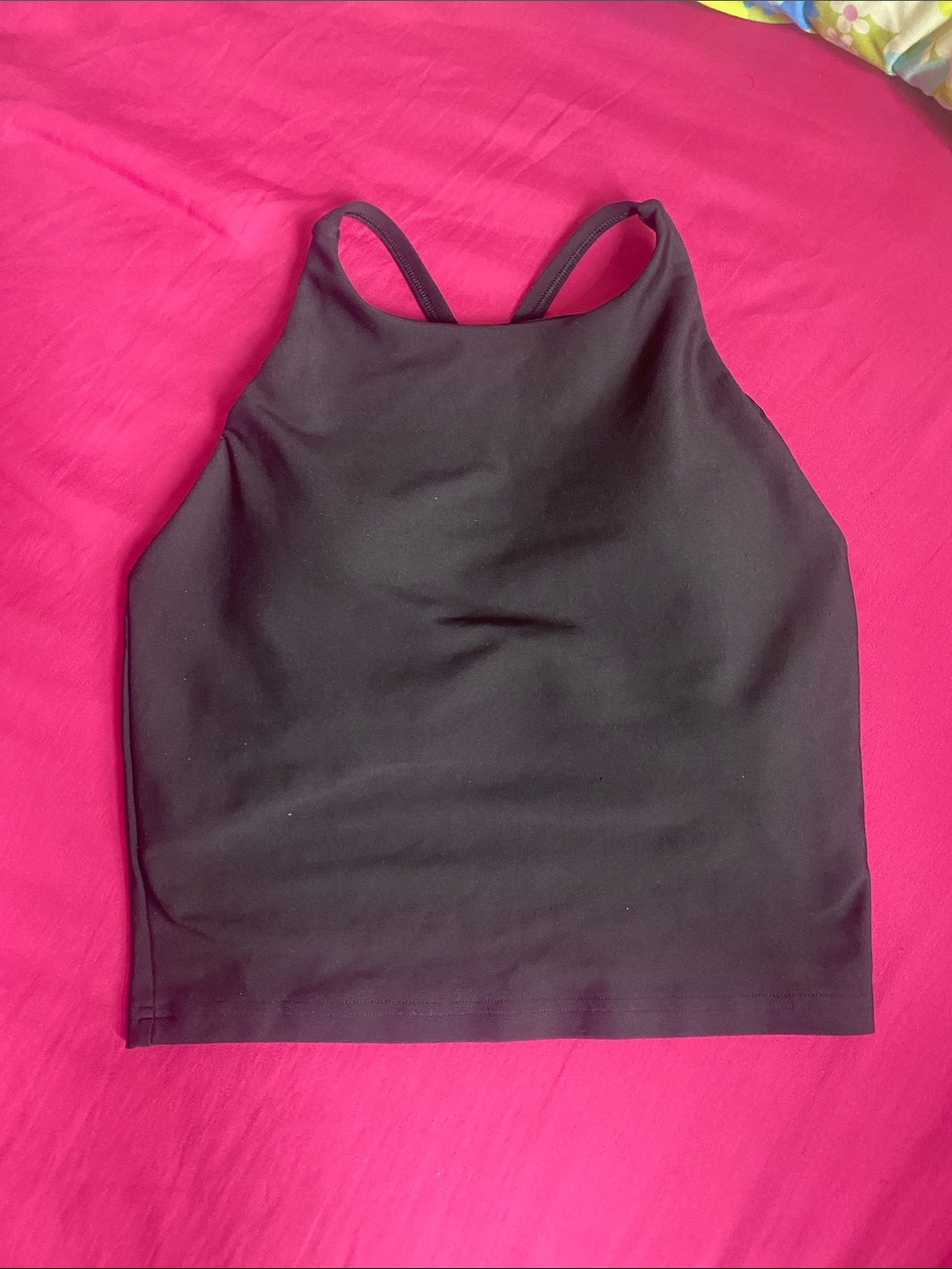 Old Navy Black High-Neck Sports Bra Tank